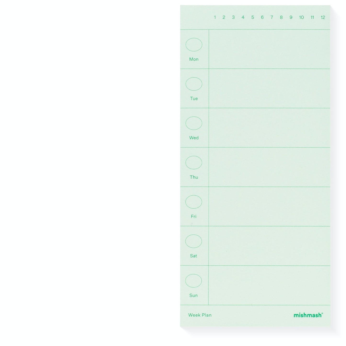 The Week Pad / Green