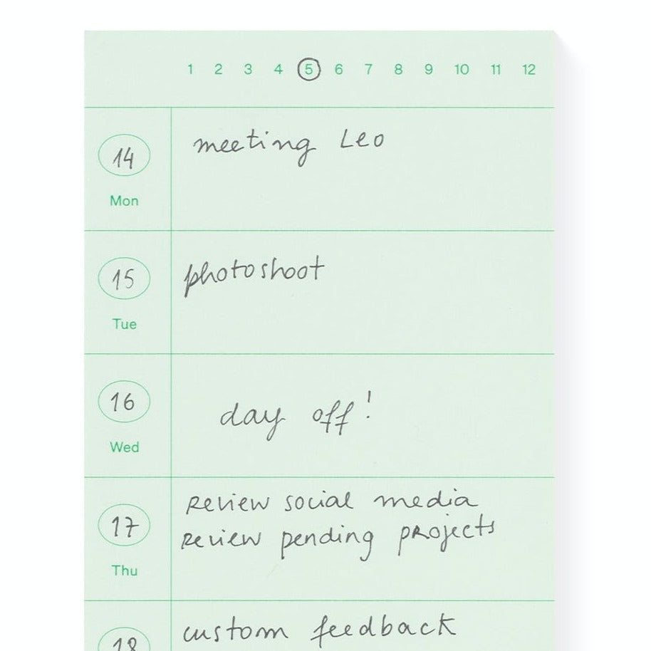 The Week Pad / Green