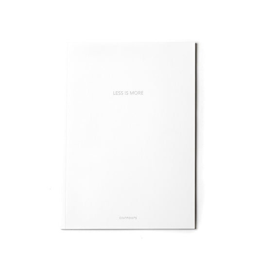 "Less Is More" Notebook
