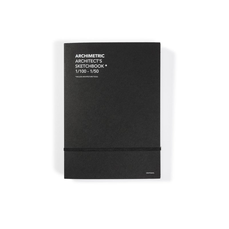 Black Paper Sketchbook with White Pencil - Archimetric