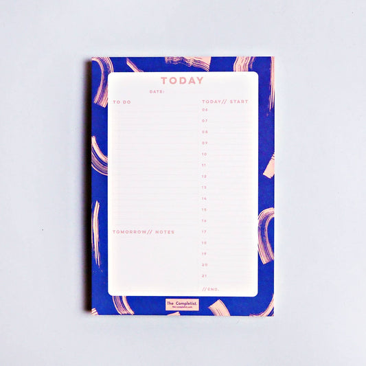 Blue Shadow Brush Daily Planner Pad