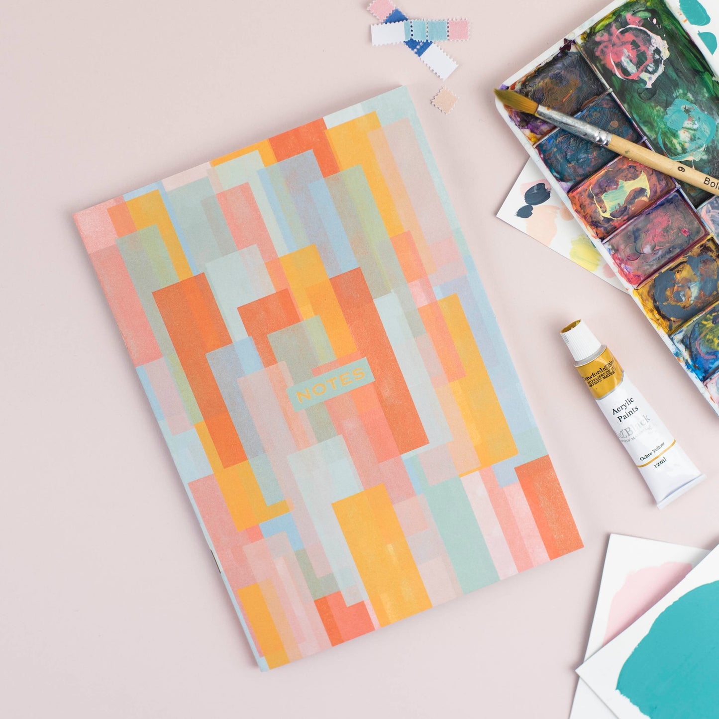 Pastel Rectangles A5 Notebook