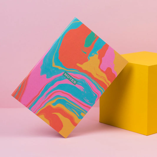 Colour Swirls A5 Lined Notebook