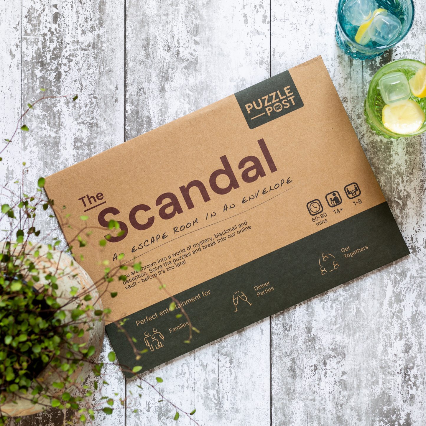 'The Scandal' Escape Room in An Envelope: Dinner Party Board Game