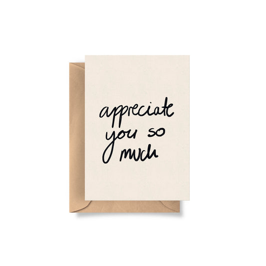 'Appreciate You So Much' Card