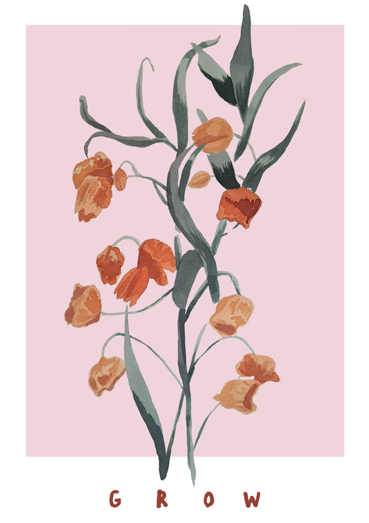 Grow Floral Print