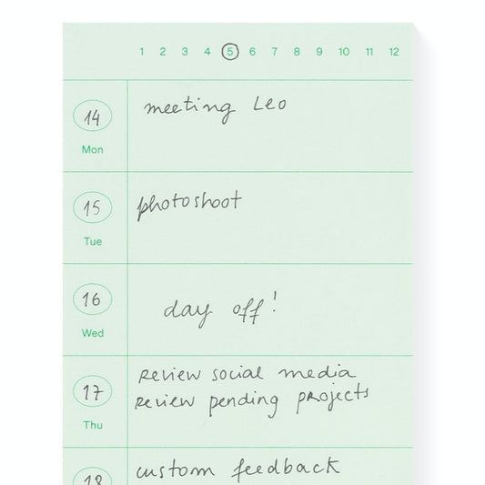 The Week Pad / Green