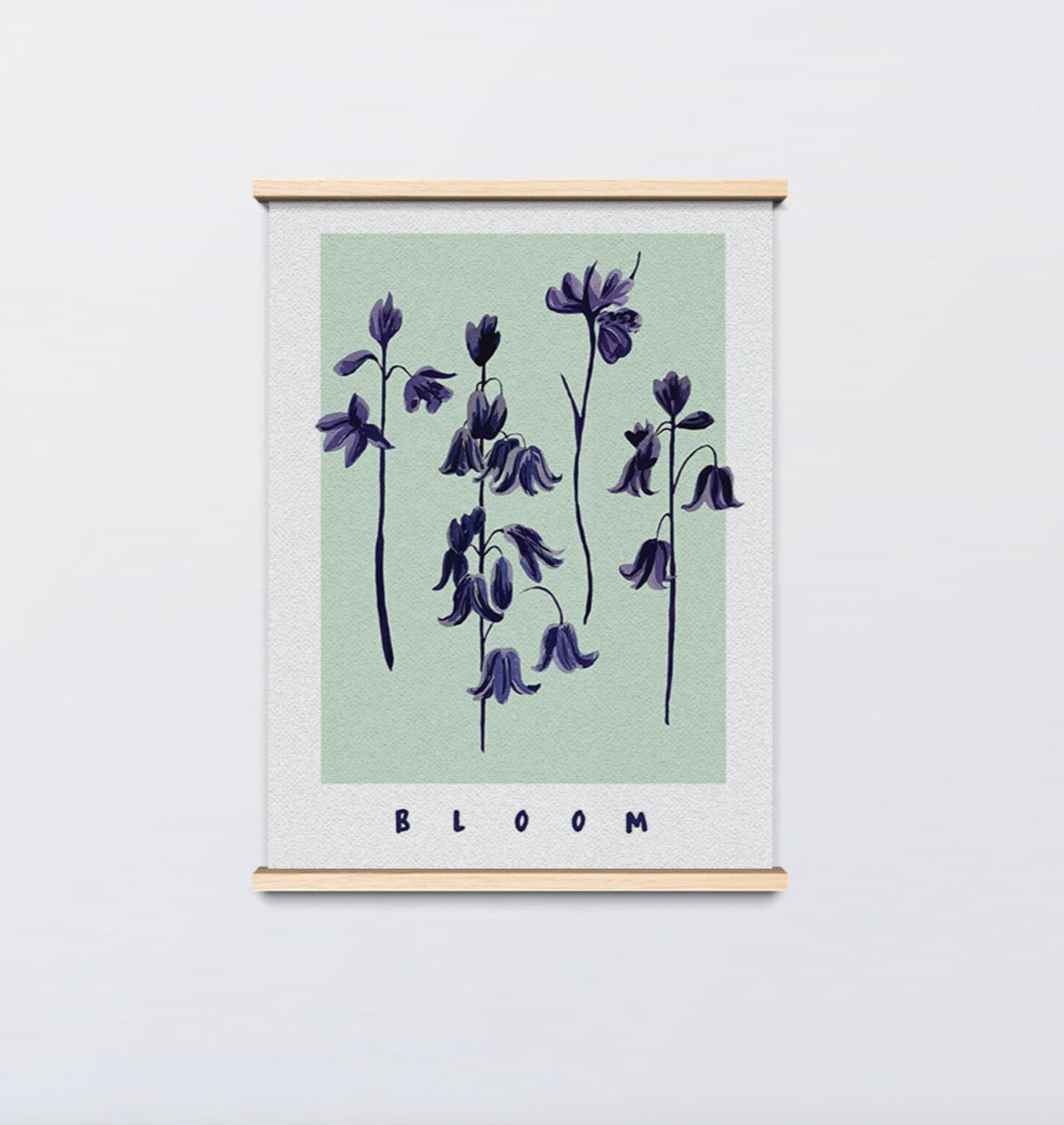 Bluebell Bloom Print