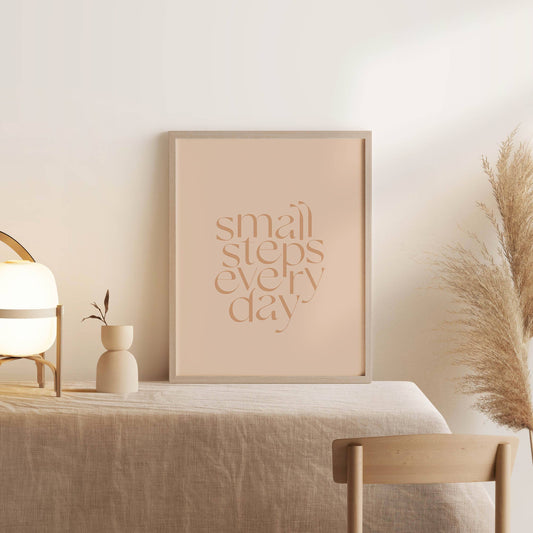 'Small Steps Every Day' Print
