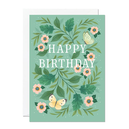 Happy Birthday - Floral