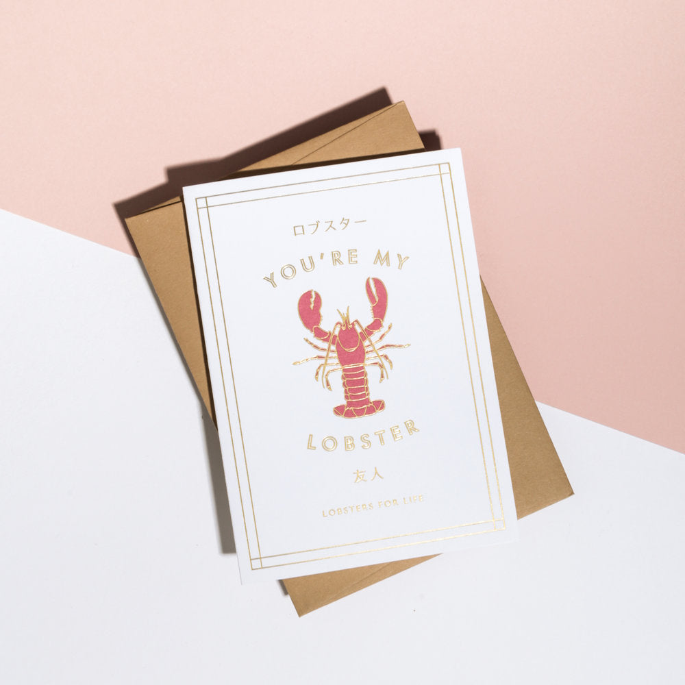 'You're My Lobster' Lobster For Life Card