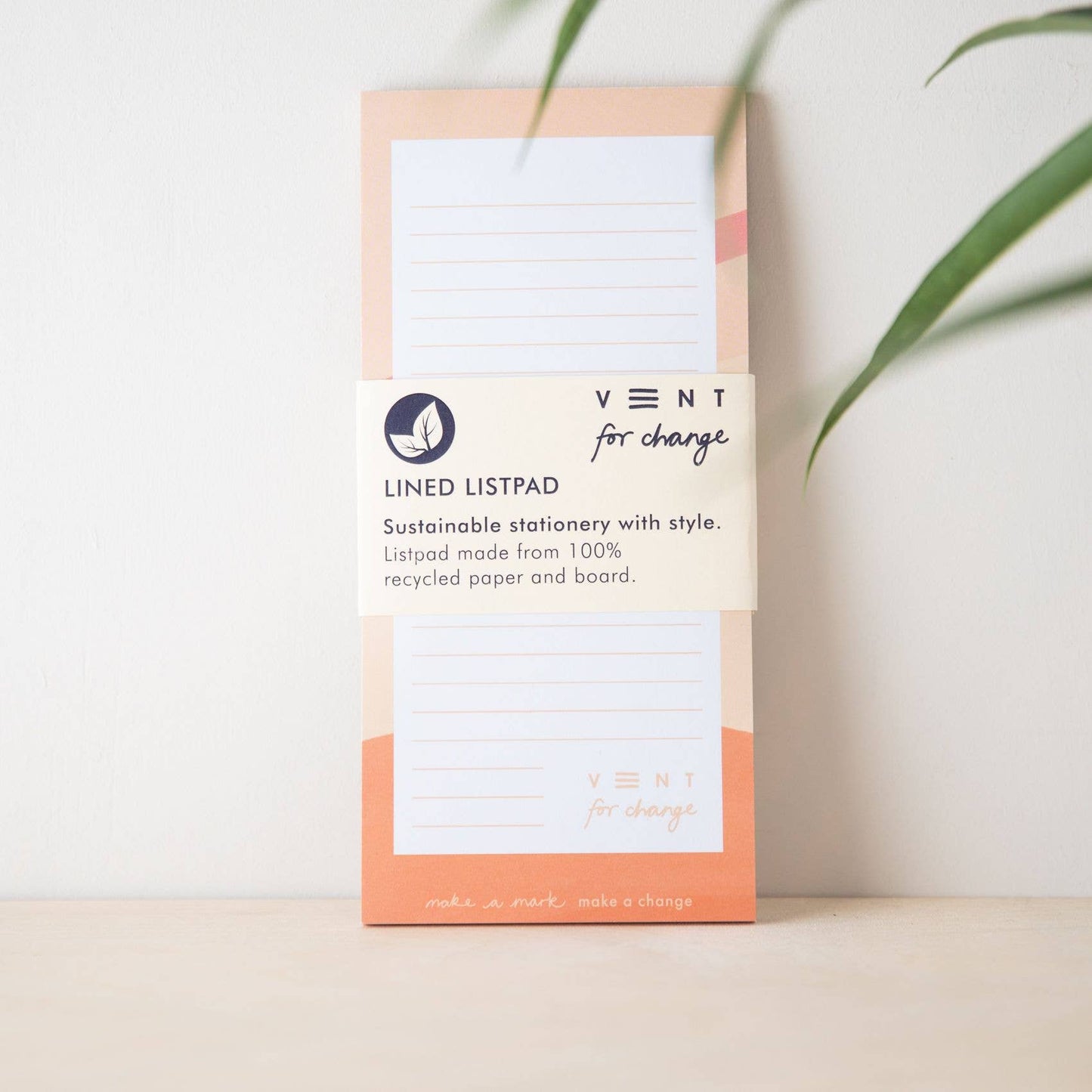 Recycled Paper List Pad – Ideas Pink