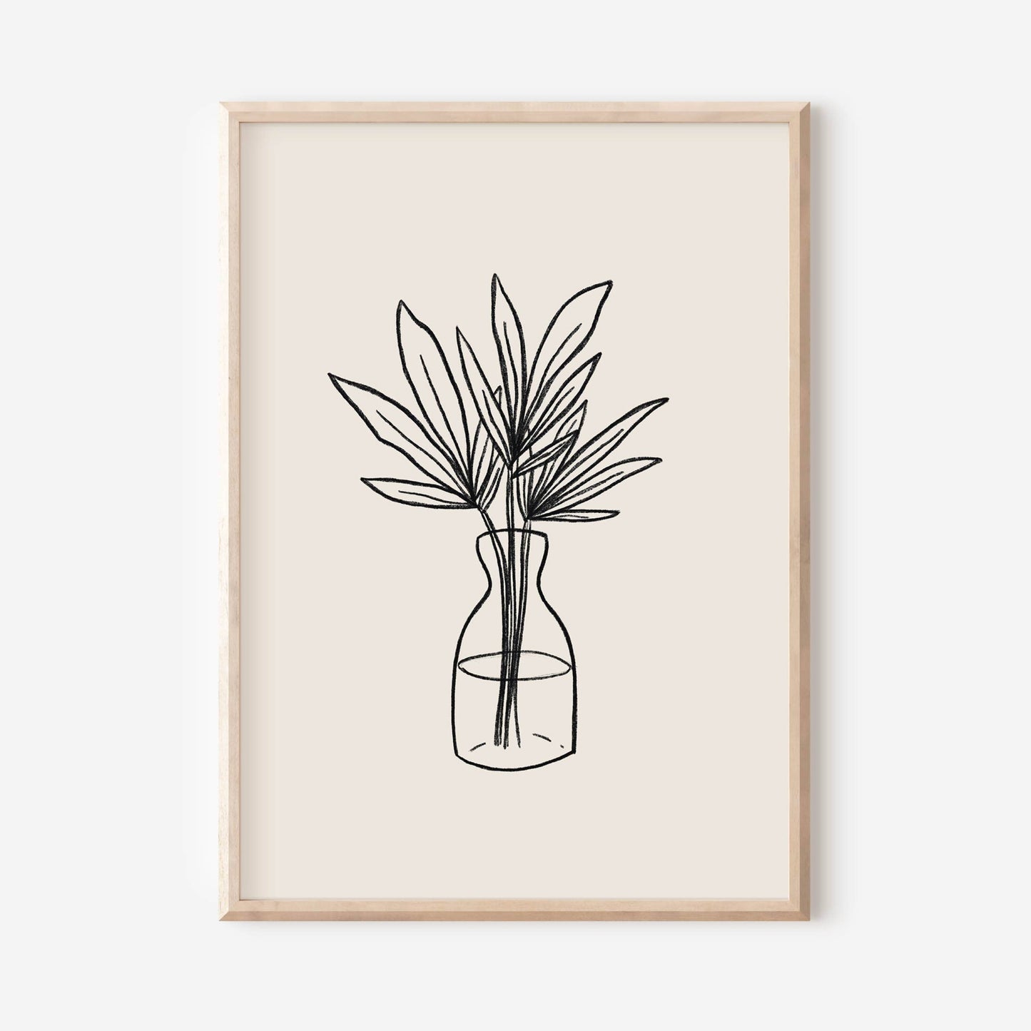 'Leaves in Vase' Print