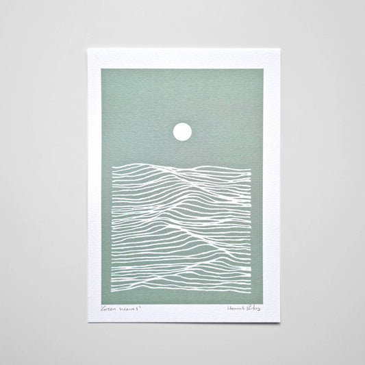 A5 Green Waves