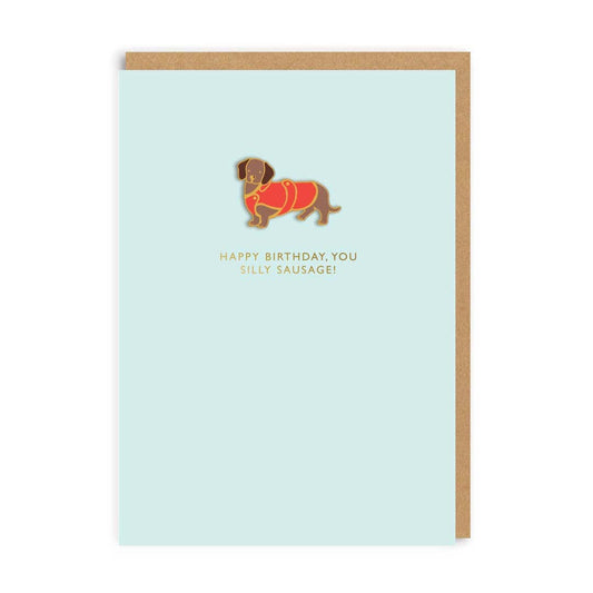 Silly Sausage Pin Card